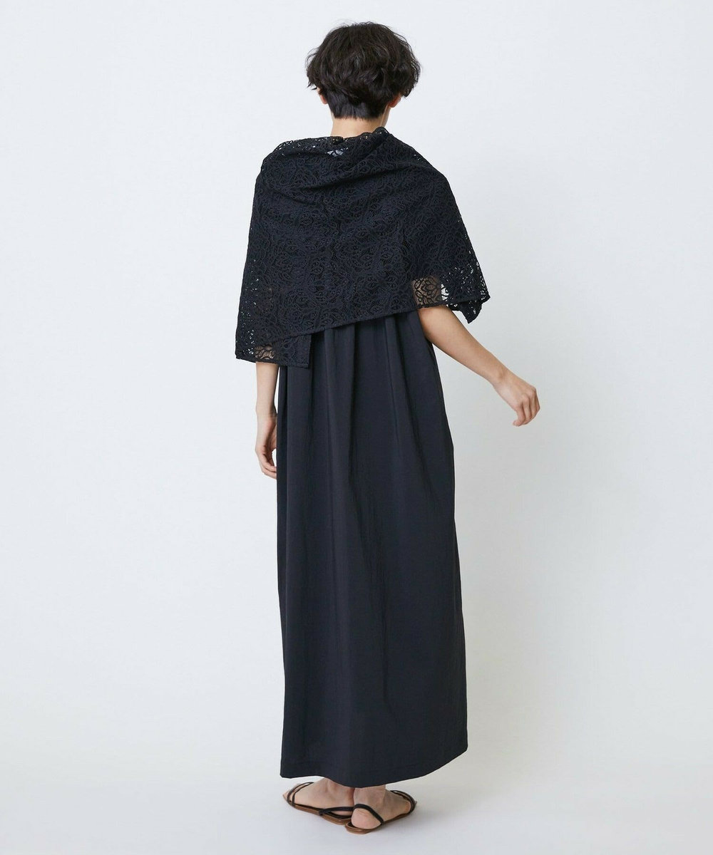 feerique feerique　ポリナイロンストレッチTシャツワンピース ブラック