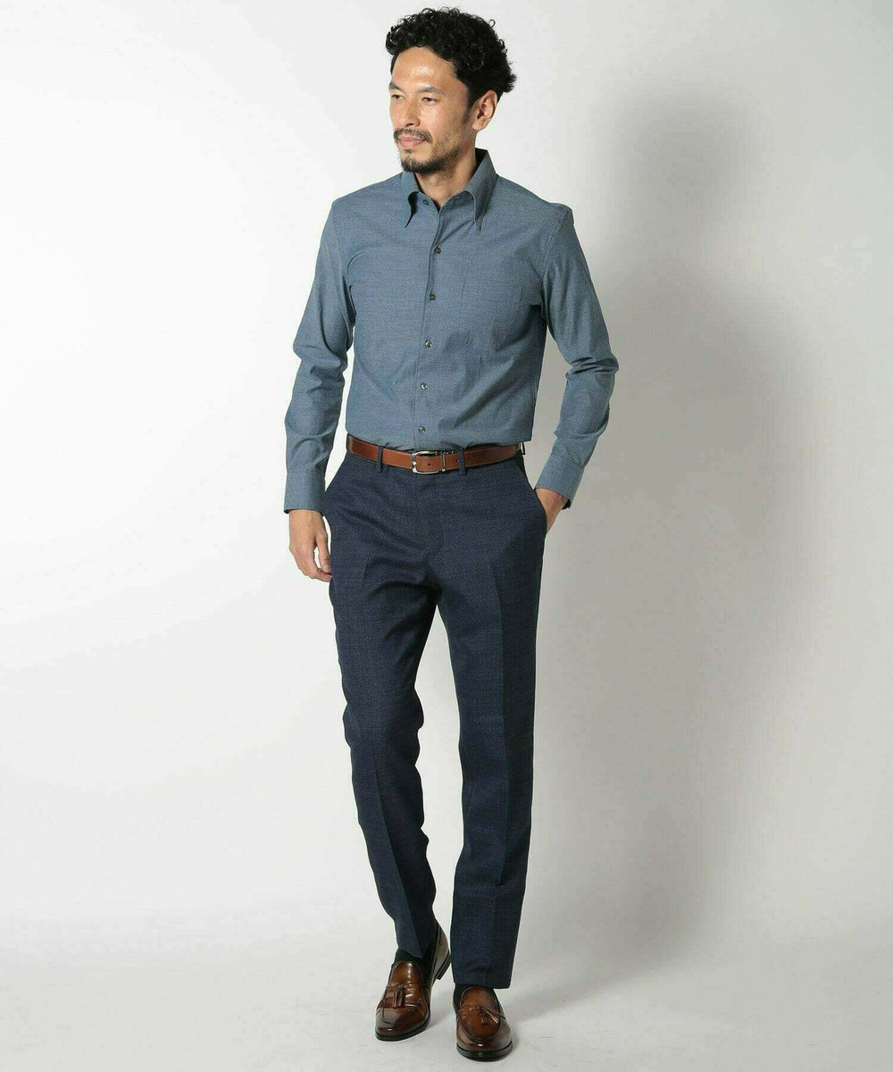 MEN'S BIGI アドバンレザーリバーシブルドレスベルト キャメル
