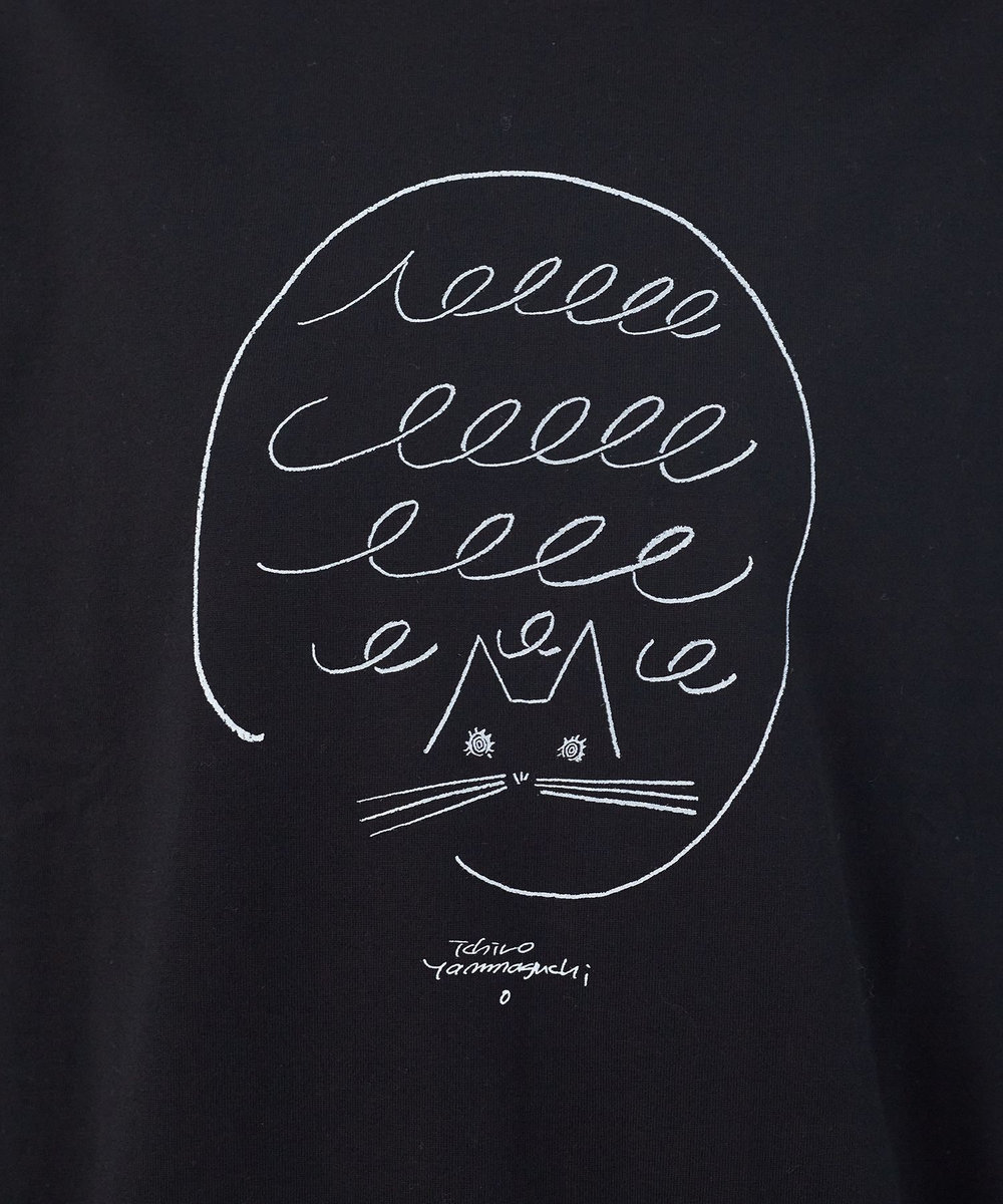 congés payés ADIEU TRISTESSE ichiro yamaguchi. コラボ長袖Ｔシャツ ブラック系その他