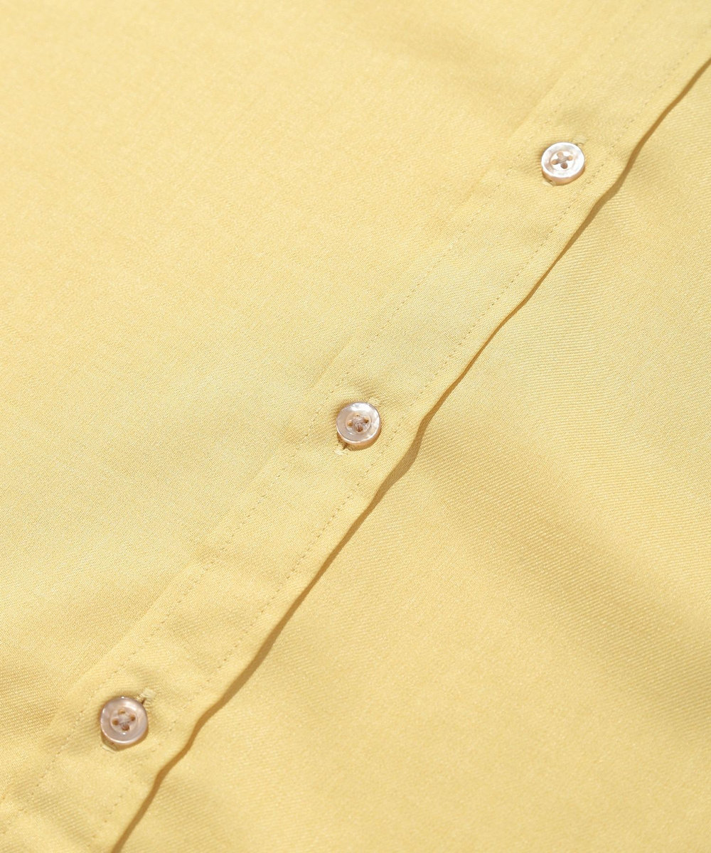 MEN'S BIGI オクシィジュエルストレッチ半袖シャツ イエロー