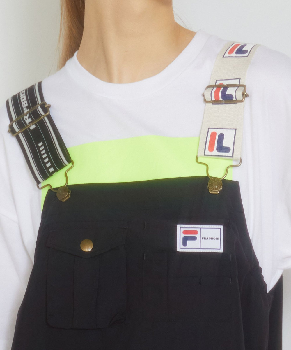 FRAPBOIS FILA×FRAPBOISジャンパースカート ブラック