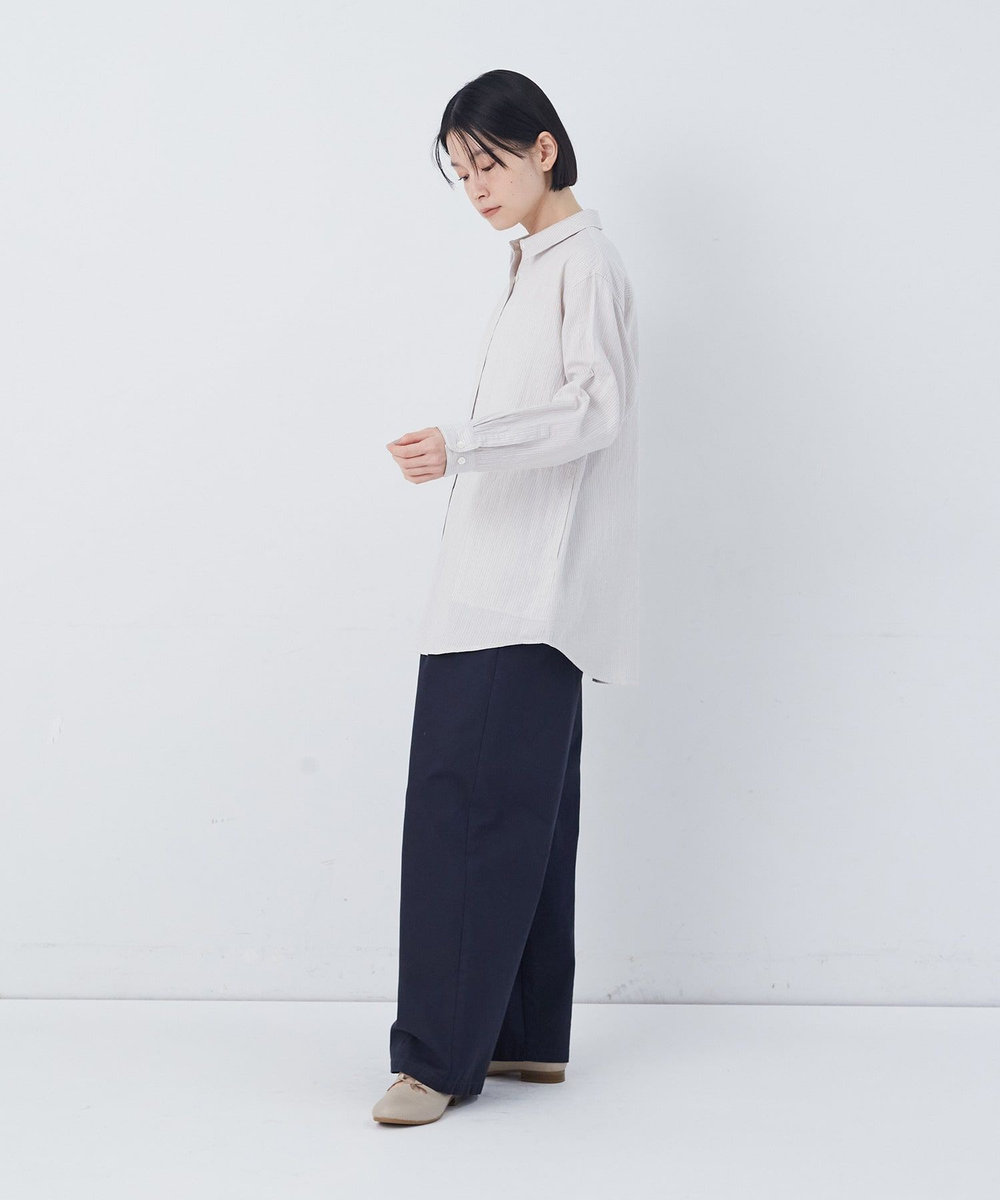 congés payés ADIEU TRISTESSE シングルガーゼポケット付きシャツ グレー系その他