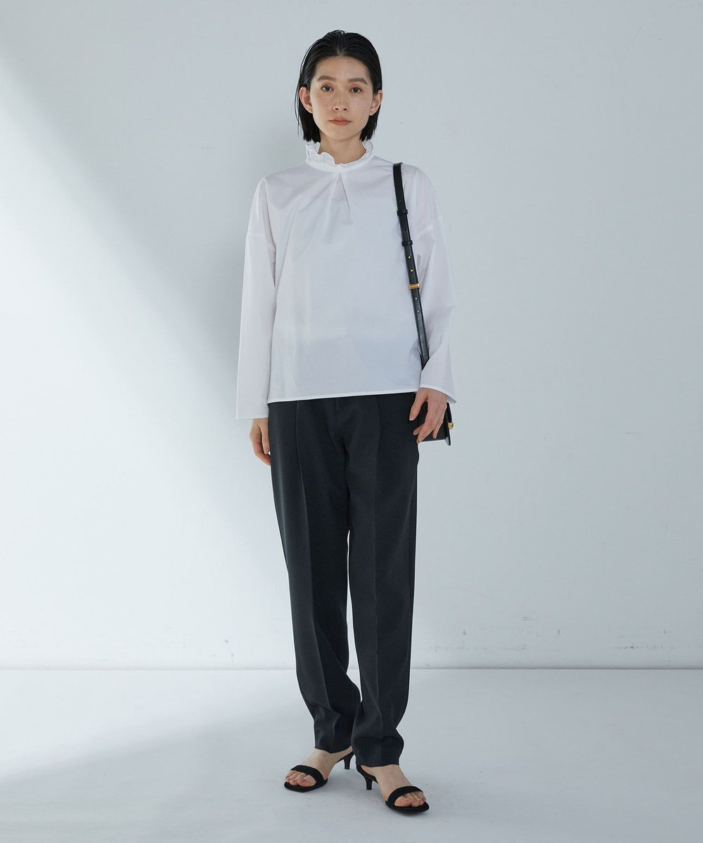 1er Arrondissement 【富岡佳子×1er Arrondissement】ワンタックイージースラックス ブラック