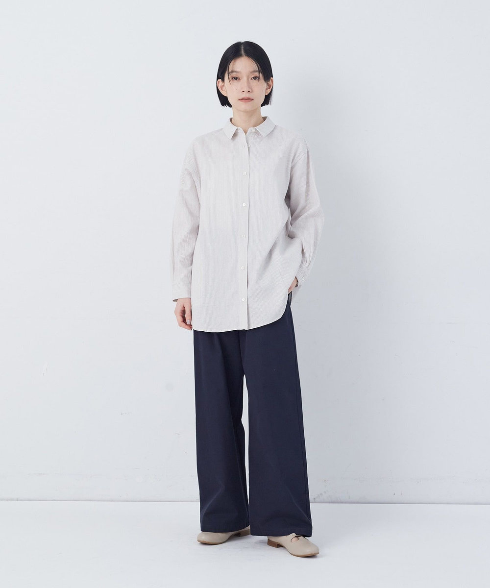 congés payés ADIEU TRISTESSE シングルガーゼポケット付きシャツ グレー系その他