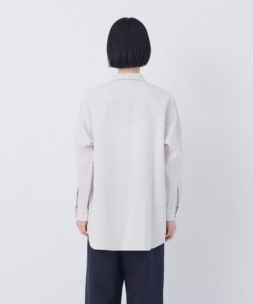 congés payés ADIEU TRISTESSE シングルガーゼポケット付きシャツ グレー系その他