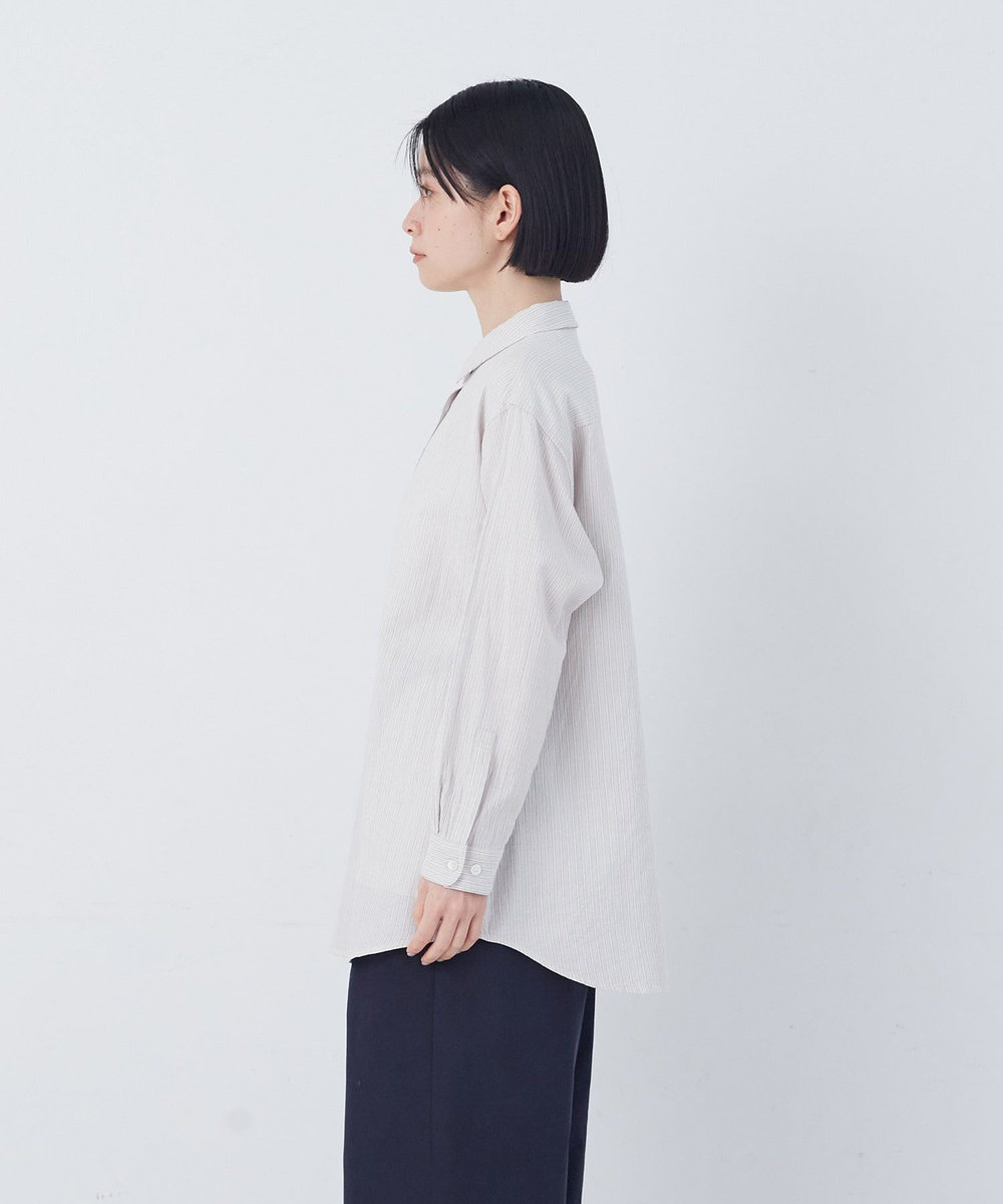 congés payés ADIEU TRISTESSE シングルガーゼポケット付きシャツ グレー系その他