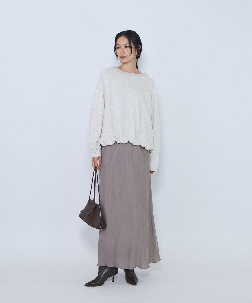 1er Arrondissement キュプラフィブリルマーメイドスカート グレイッシュベージュ
