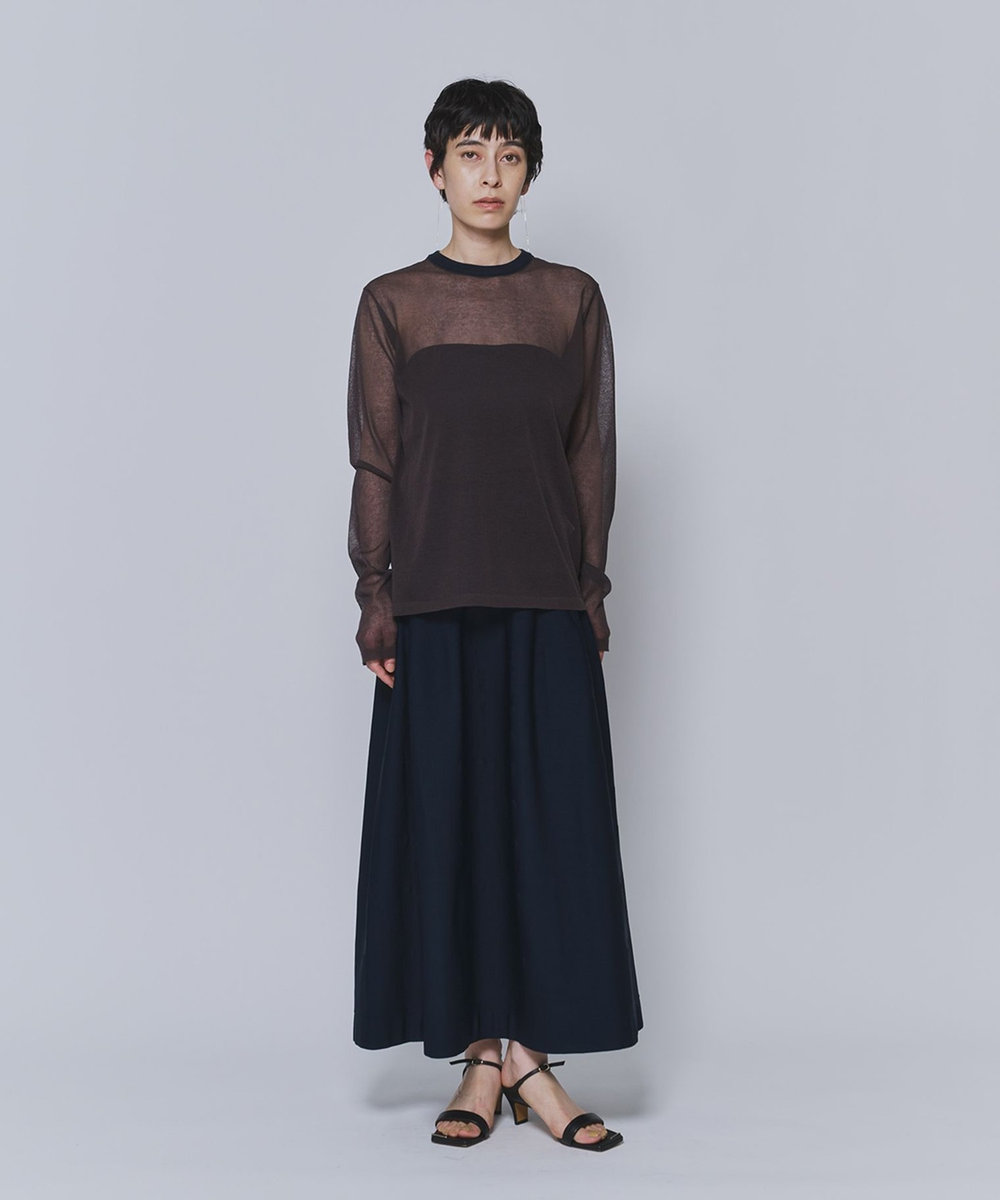 1er Arrondissement ＜LOWER（ローヴァー）＞“18 Plainstitch"シアーニット カーキ