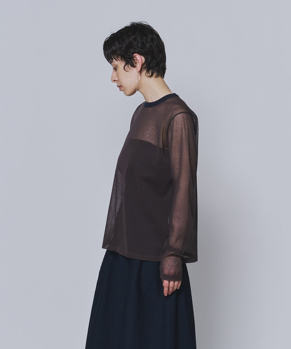 1er Arrondissement ＜LOWER（ローヴァー）＞“18 Plainstitch"シアーニット カーキ