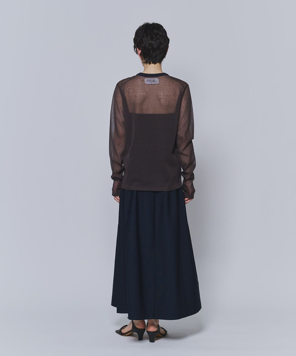 1er Arrondissement ＜LOWER（ローヴァー）＞“18 Plainstitch"シアーニット カーキ