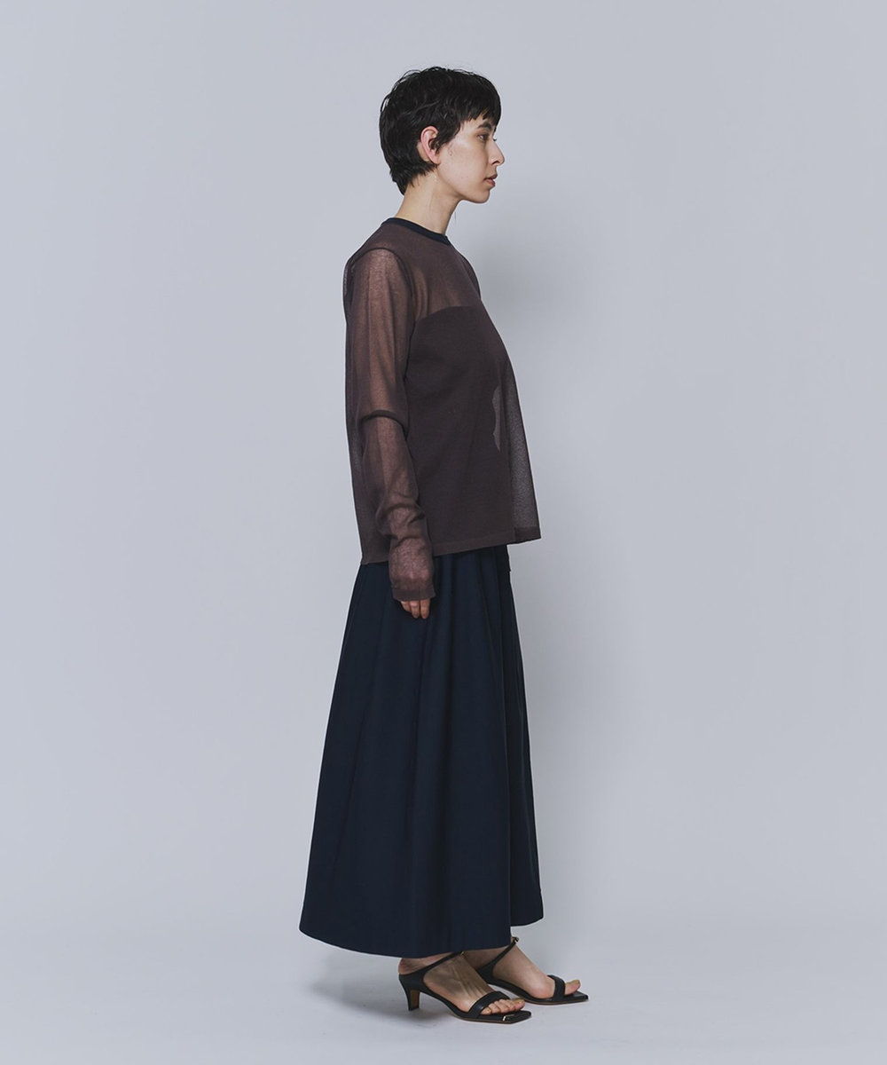 1er Arrondissement ＜LOWER（ローヴァー）＞“18 Plainstitch"シアーニット カーキ