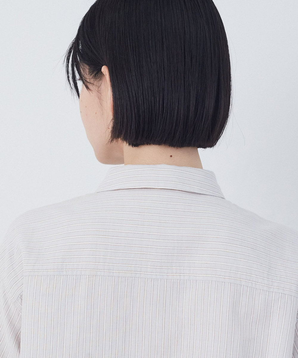 congés payés ADIEU TRISTESSE シングルガーゼポケット付きシャツ グレー系その他