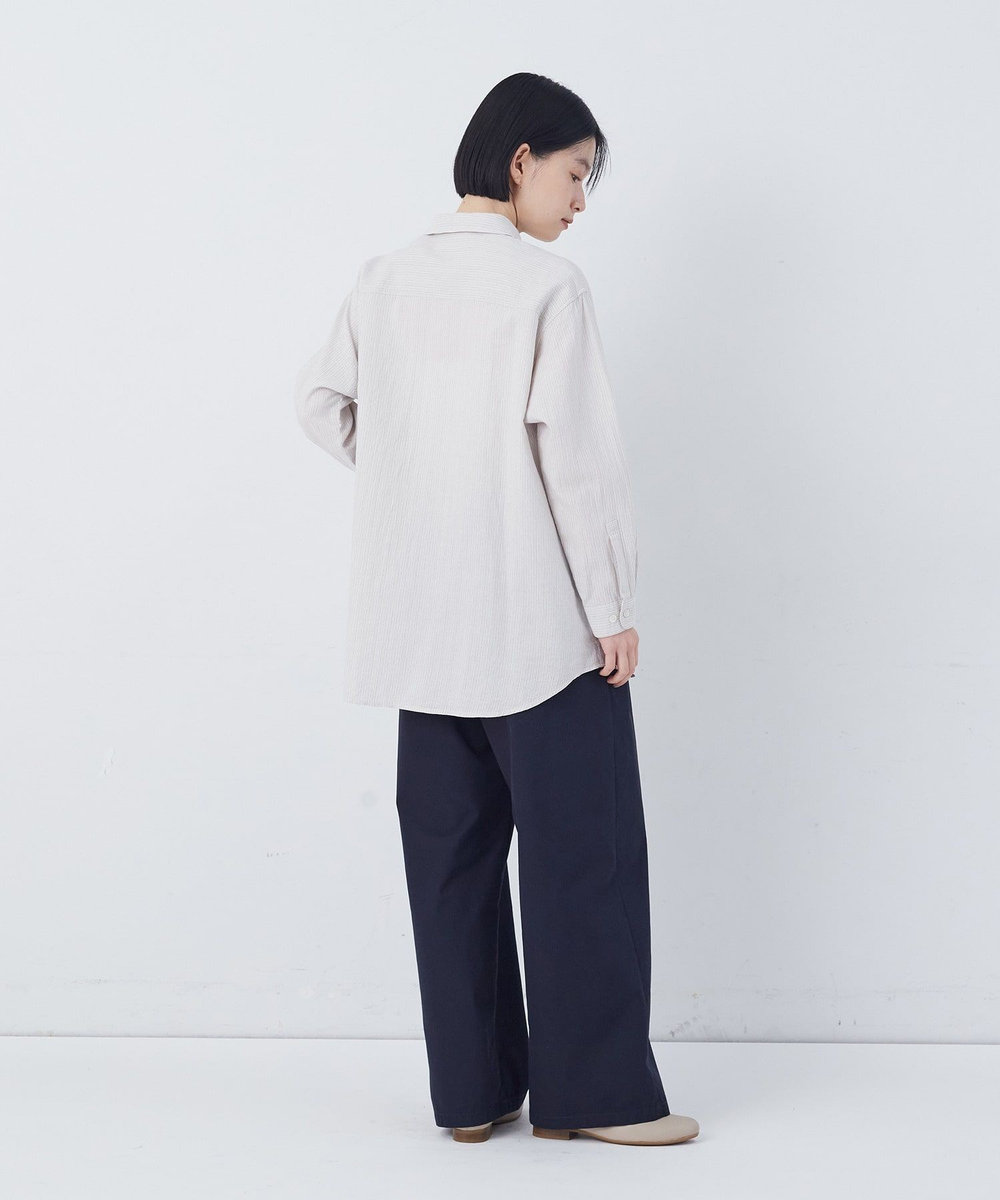 congés payés ADIEU TRISTESSE シングルガーゼポケット付きシャツ グレー系その他