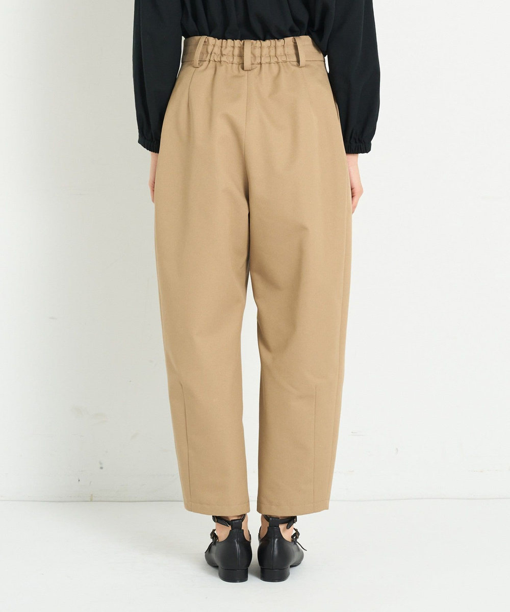 ADIEU TRISTESSE コットンエステルワンタックテーパードパンツ ベージュ