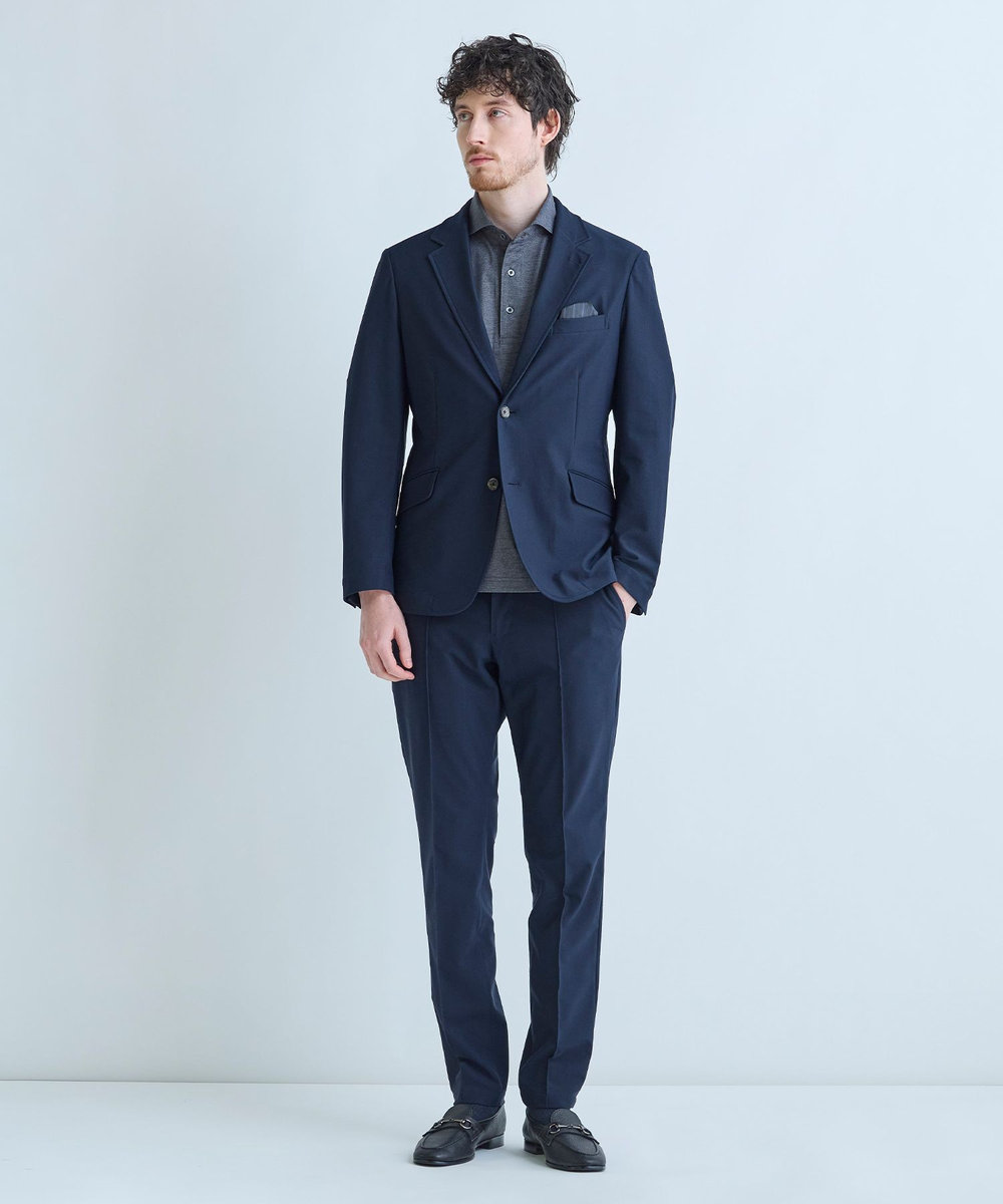 MEN'S BIGI 【ACTIVE TAILOR】Air tool パンツ＜高通気性/ストレッチ/接触冷感/UVカット/防シワ＞ ネイビー