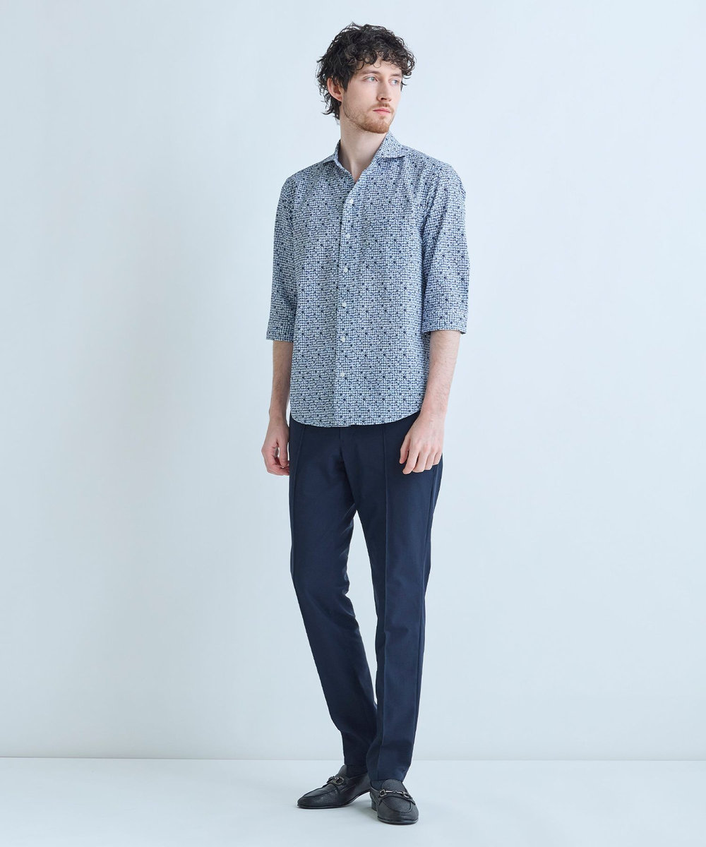 MEN'S BIGI 【ACTIVE TAILOR】Air tool パンツ＜高通気性/ストレッチ/接触冷感/UVカット/防シワ＞ ネイビー
