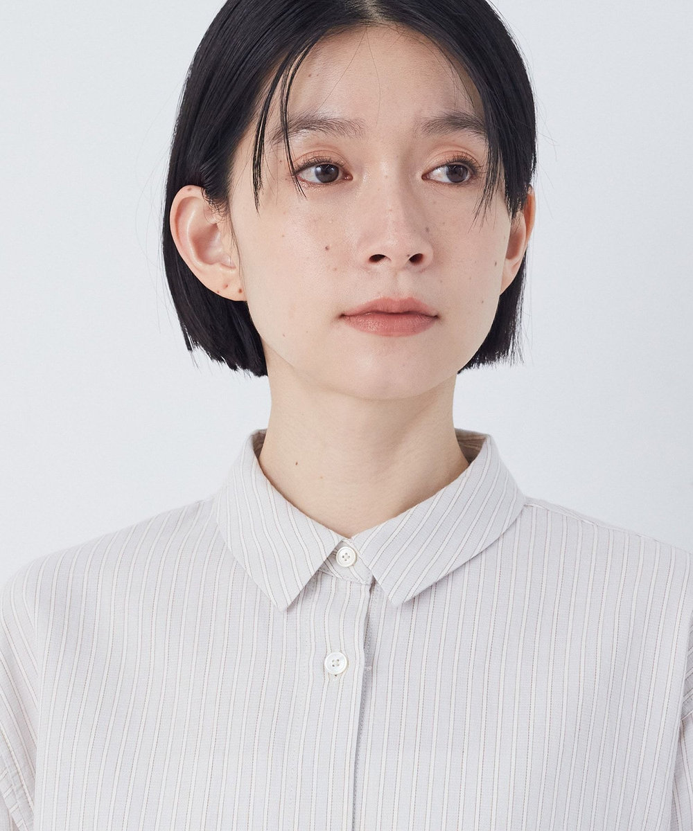 congés payés ADIEU TRISTESSE シングルガーゼポケット付きシャツ グレー系その他