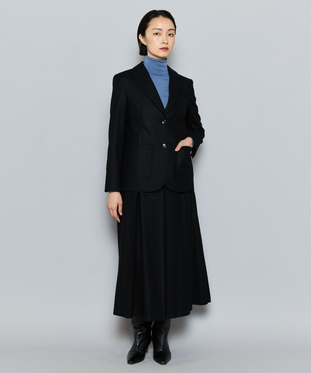 L'EQUIPE COUTURIER W/CASHフランネルスカート ブラック
