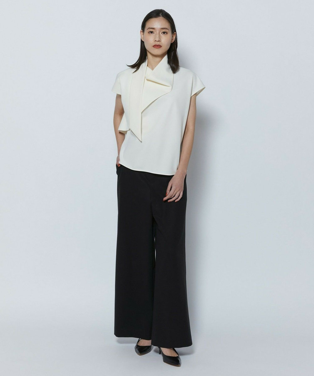 L'EQUIPE COUTURIER 60/2Vダブルクロスパンツ ホワイト