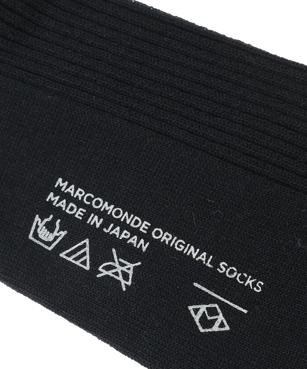 1er Arrondissement ＜MARCOMONDE（マルコモンド）＞コットンリブソックス ブラック