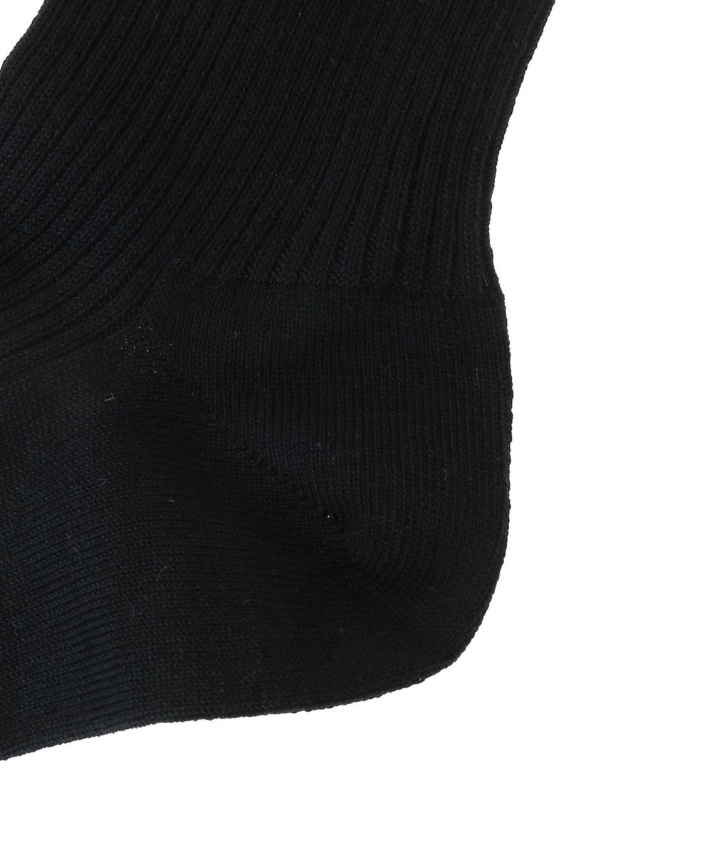 1er Arrondissement ＜MARCOMONDE（マルコモンド）＞コットンリブソックス ブラック