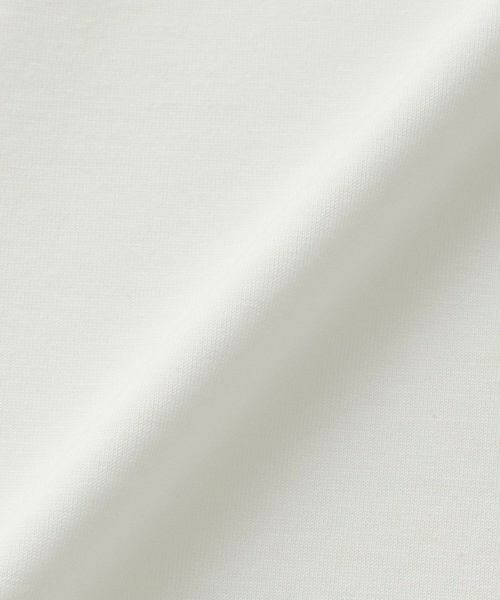 L'EQUIPE Lサイズ（大きいサイズ） 【大きいサイズ】ハイツイストコットンバックフレアーカットソー ホワイト