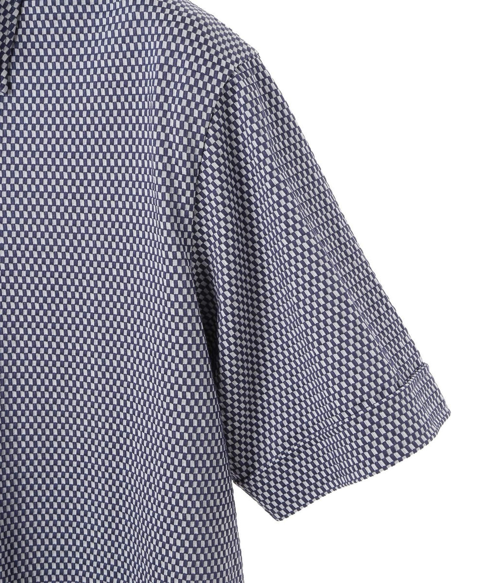 MEN'S BIGI 【ACTIVE TAILOR】サッカー織りポロシャツ<COOL MAX/吸水速乾> ブルー