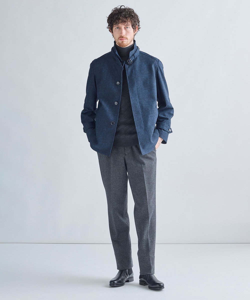 MEN'S BIGI ハイパワー2wayストレッチスタンドカラーブルゾン［保温］ ネイビー