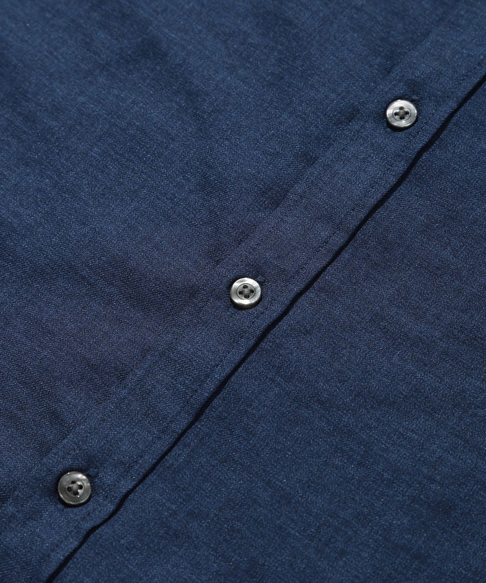MEN'S BIGI オクシィジュエルストレッチ半袖シャツ ネイビー