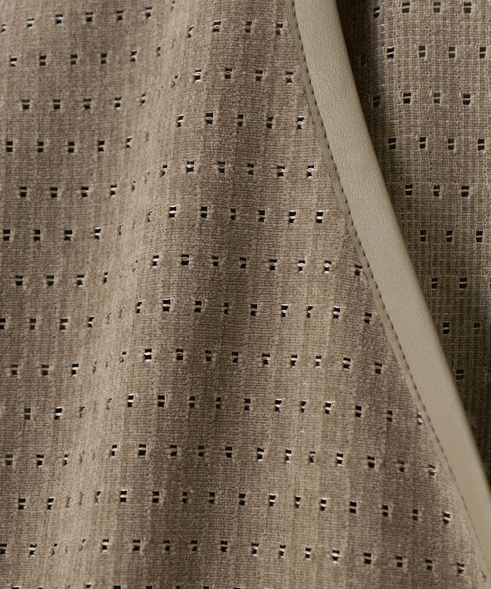 MEN'S BIGI シアーメッシュスエード ジップカーディガン＜通気性＞＜ストレッチ＞ ベージュ