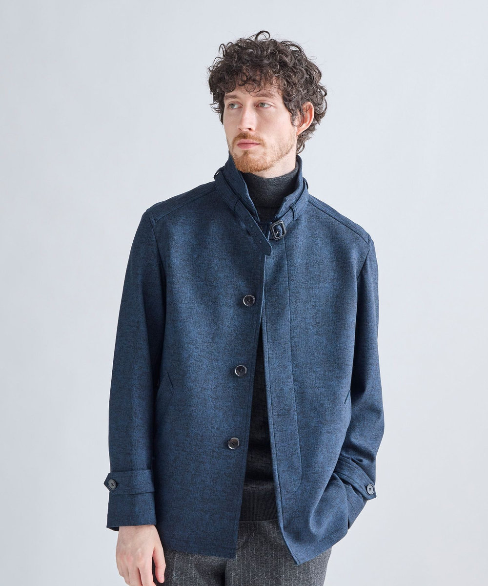 MEN'S BIGI ハイパワー2wayストレッチスタンドカラーブルゾン［保温］ ネイビー