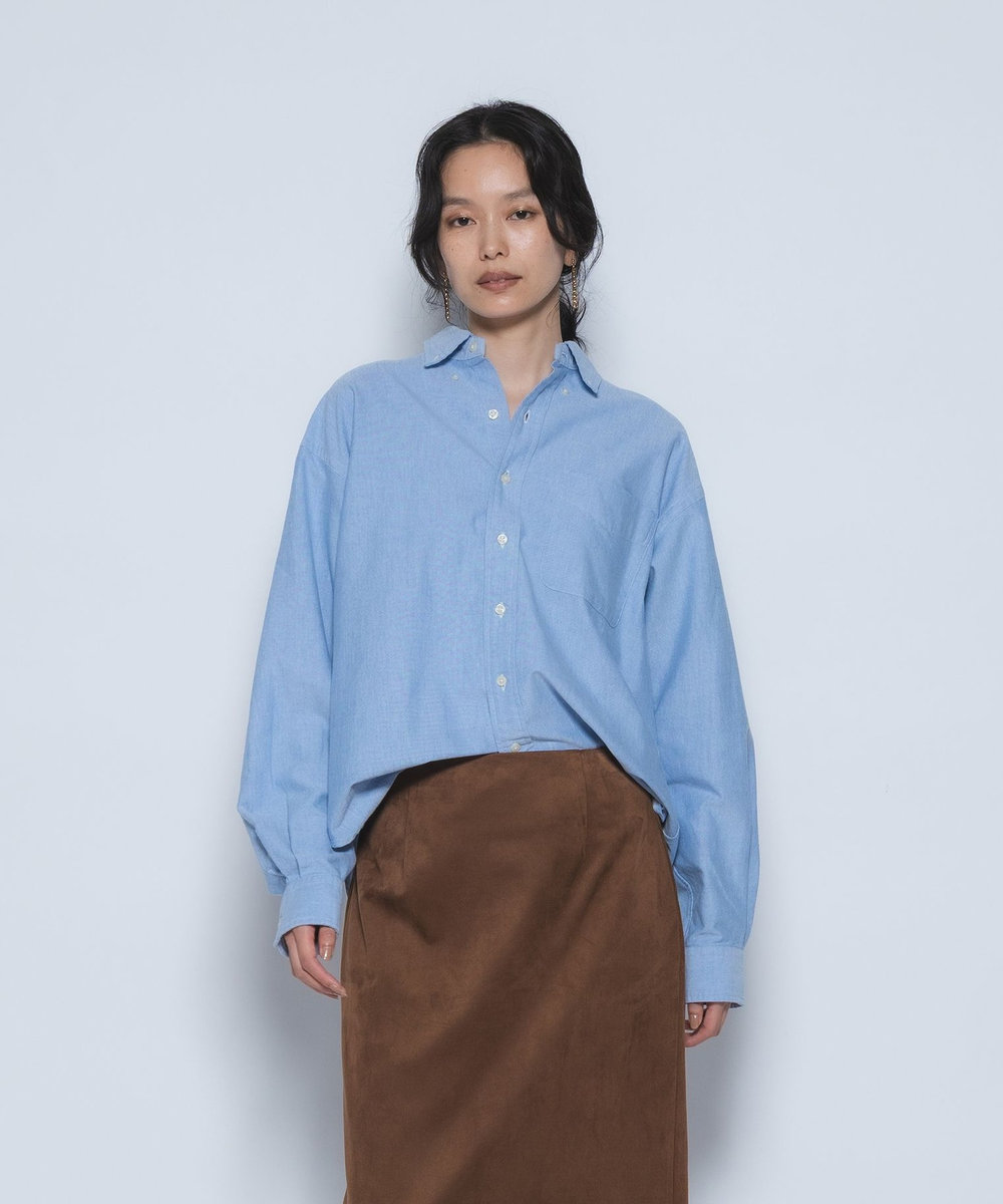 1er Arrondissement ＜POLO RALPH LAUREN/ポロ ラルフ ローレン＞ビッグフィットボタンダウンシャツ ブルー