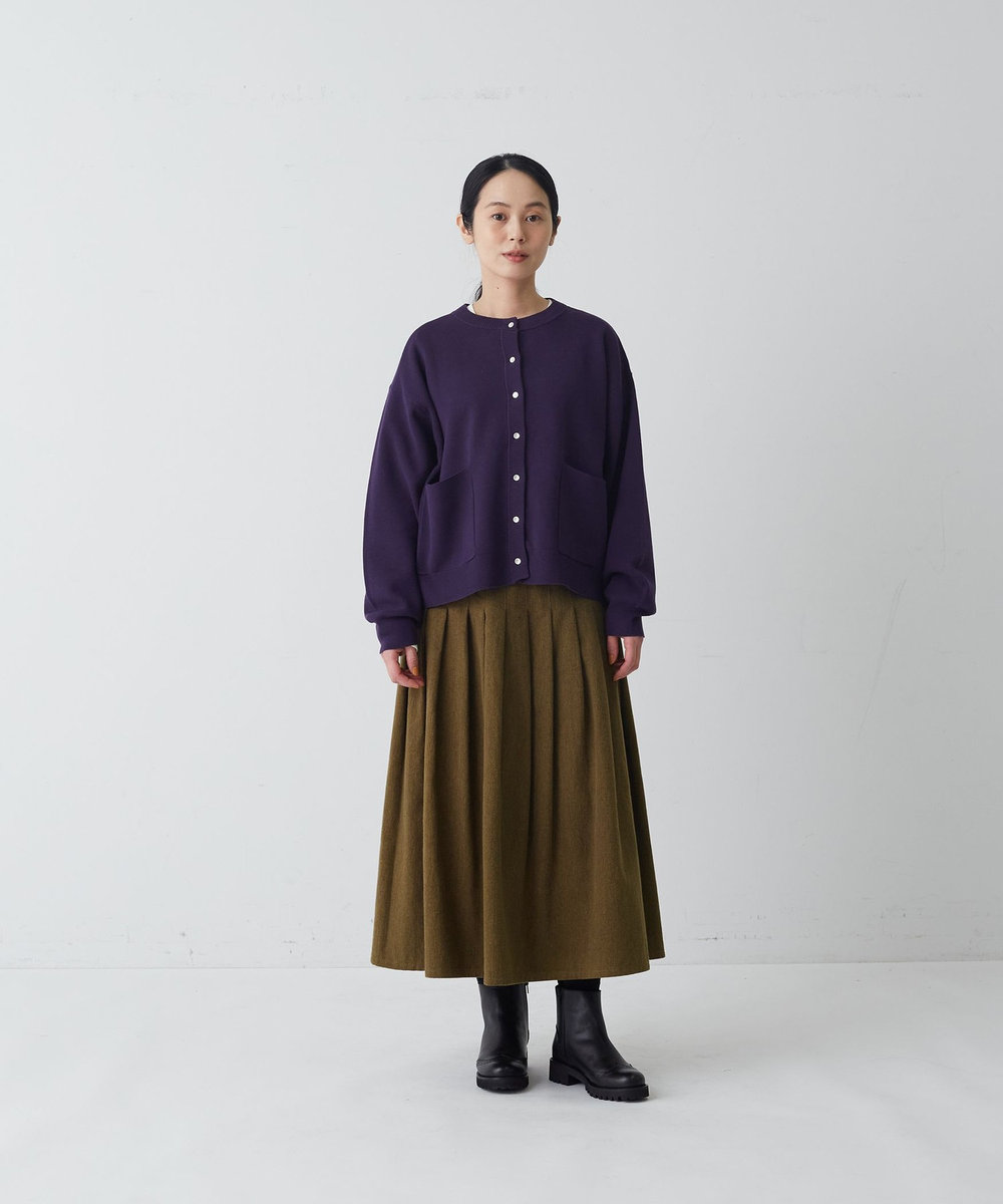 congés payés ADIEU TRISTESSE タックディテールスカート カーキ