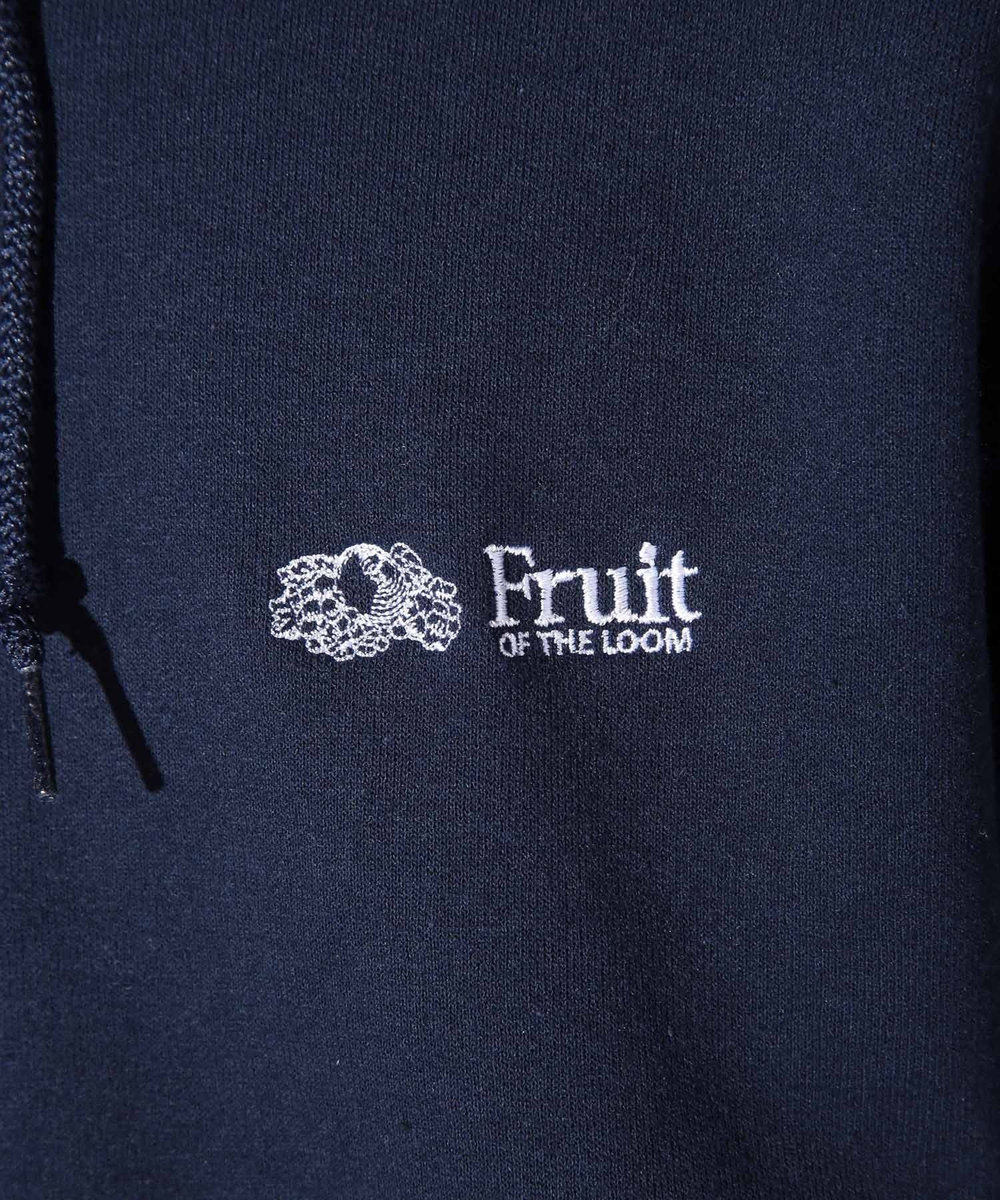 UNION STATION FRUIT OF THE LOOM別注プリントパーカー ネイビー