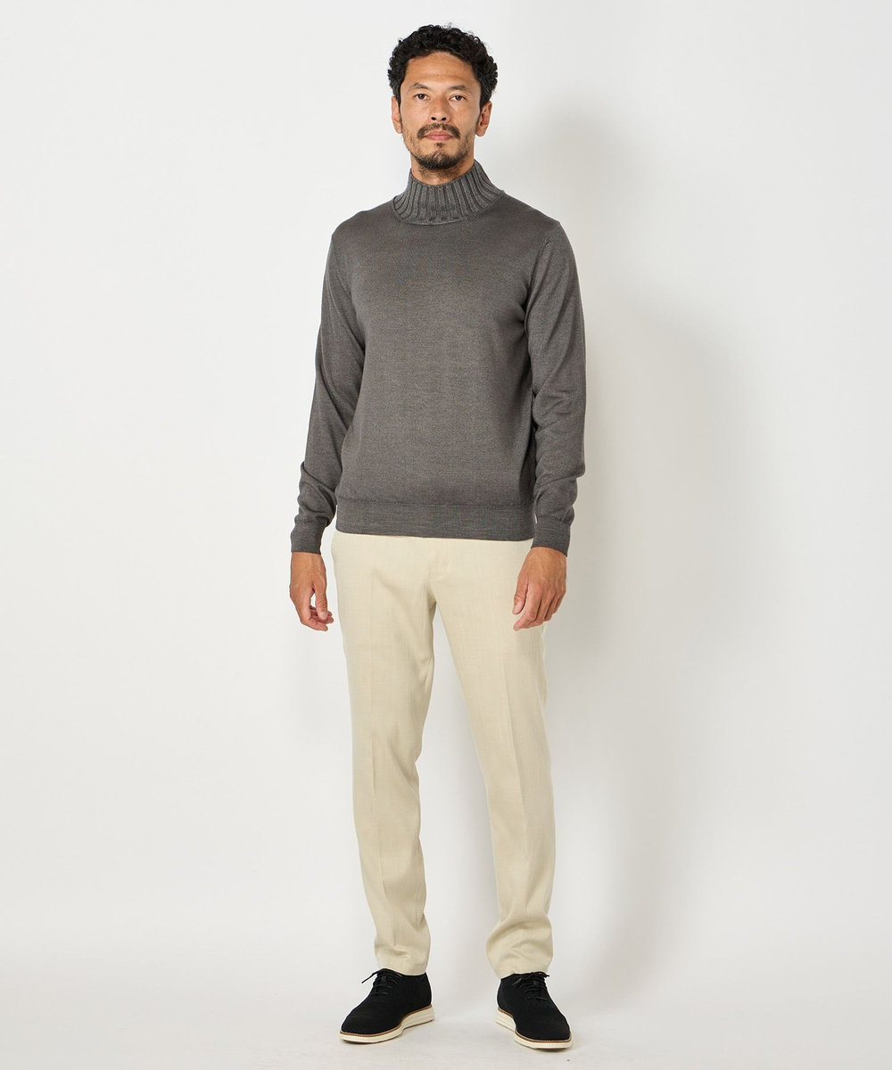 MEN'S BIGI 【FILIPPO DE LAURENTIIS】12G天竺ハイゲージニット グレー