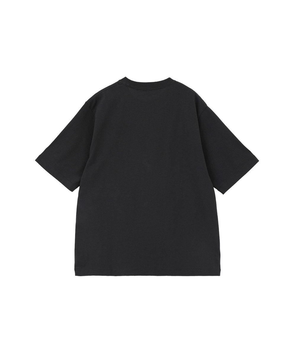 1er Arrondissement USコットンロゴプリントＴシャツ ブラック