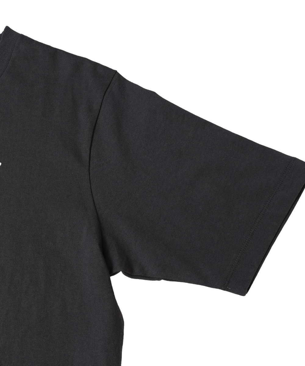 1er Arrondissement USコットンロゴプリントＴシャツ ブラック