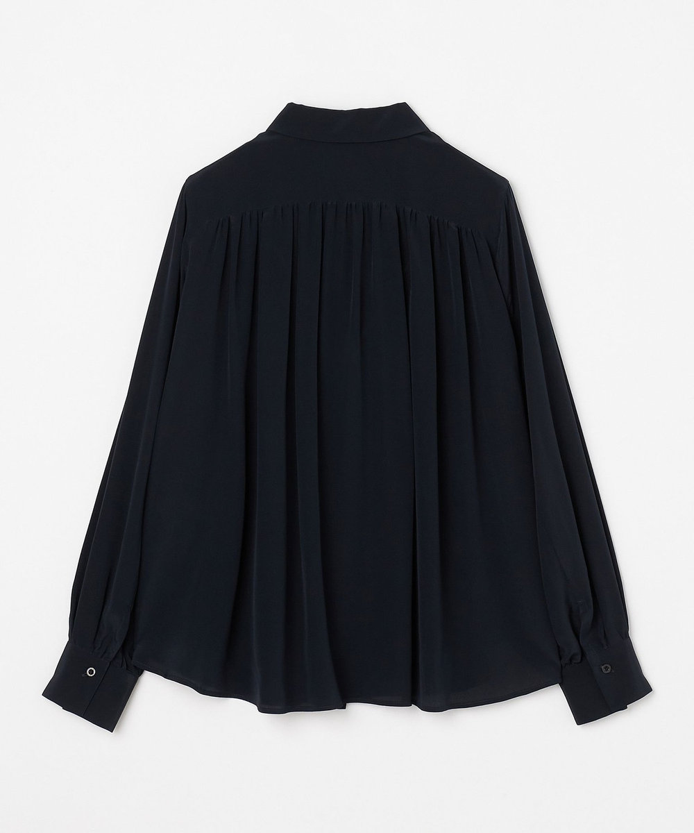 L'EQUIPE COUTURIER シルクデシンブラウス ダークネイビー