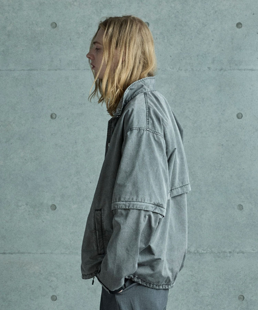 MEN'S BIGI 2WAYフェードスタンドブルゾン オフホワイト