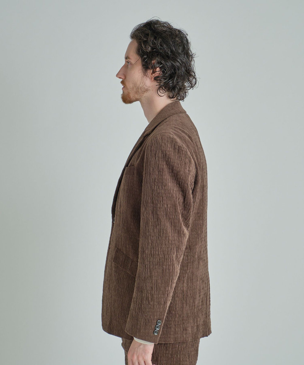 MEN'S BIGI シャーリングコーデュロイジャケット＜ストレッチ＞ ブラウン