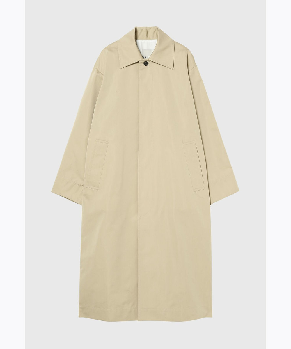 DÉPAREILLÉ COTTON SILK BELTED COAT / コットンシルクベルテッドコート ベージュ