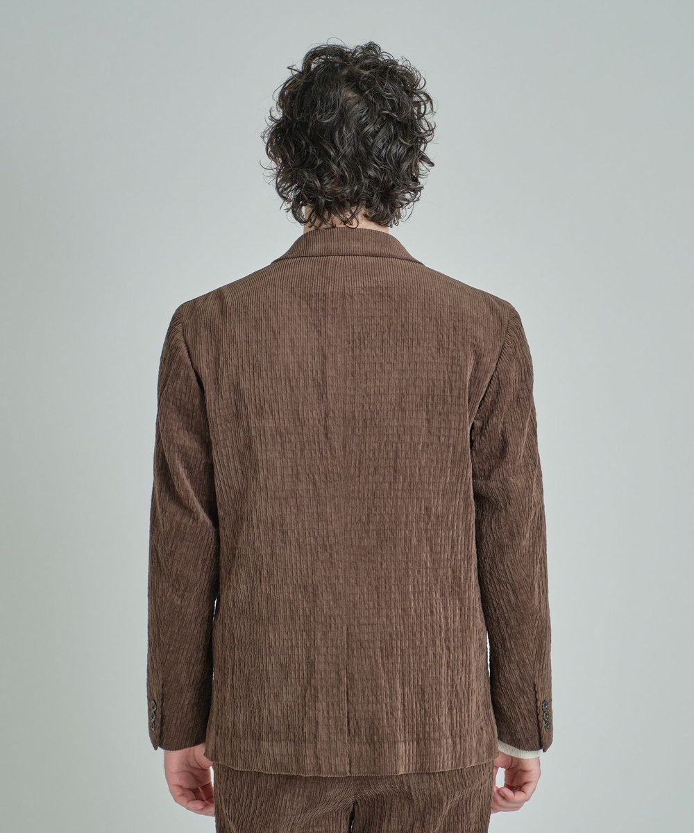 MEN'S BIGI シャーリングコーデュロイジャケット＜ストレッチ＞ ブラウン