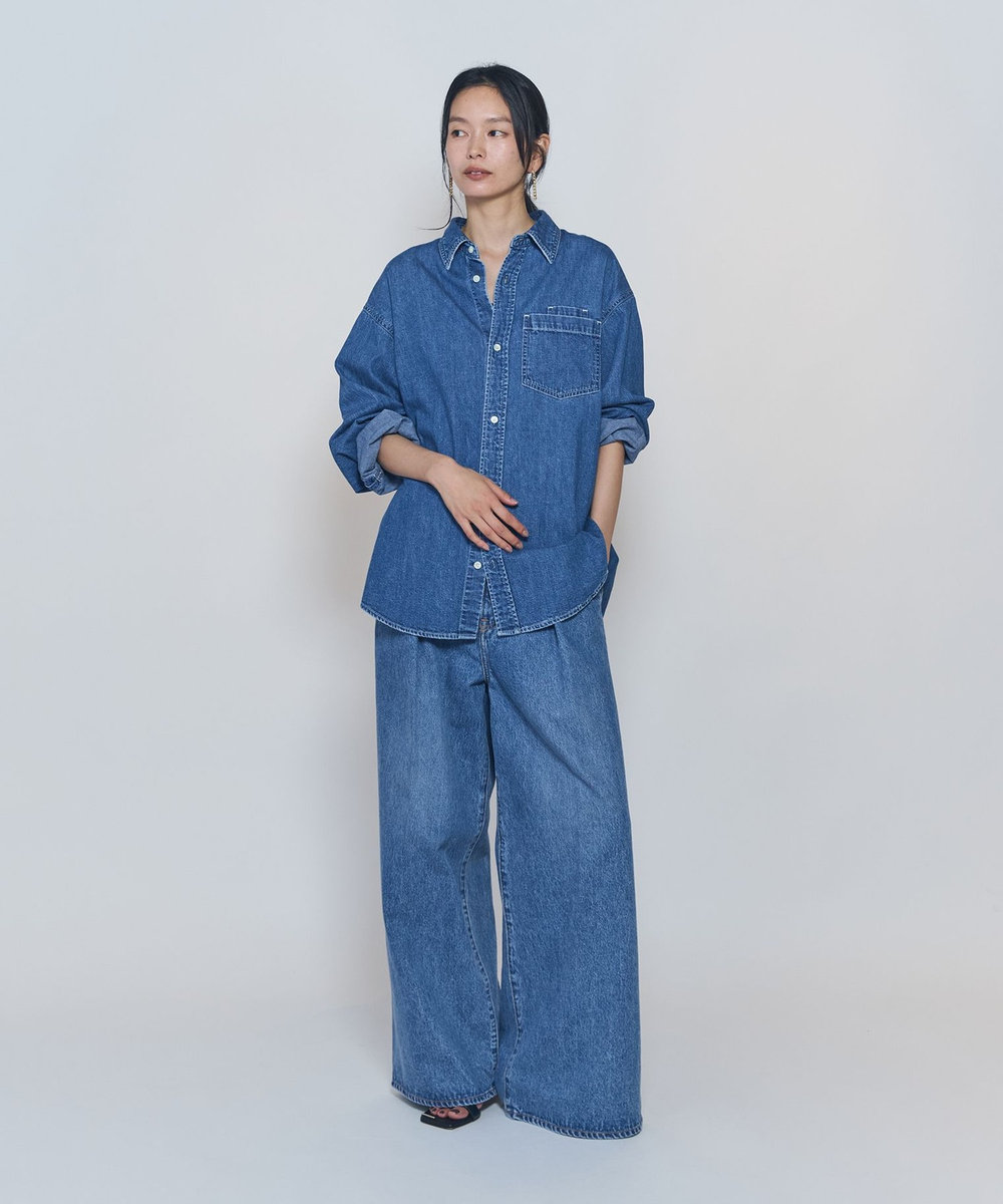 1er Arrondissement ＜NEEDBY heritage×1er Arrondissement＞【別注】デニムパンツ"Charlotte" インディゴブルー
