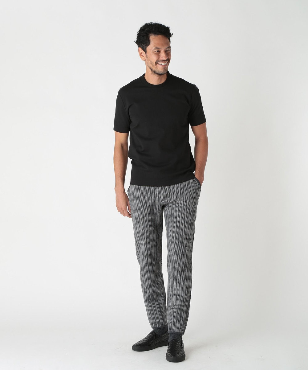 MEN'S BIGI 【ACTIVE TAILOR】ヘリンボーンニットパンツ グレー