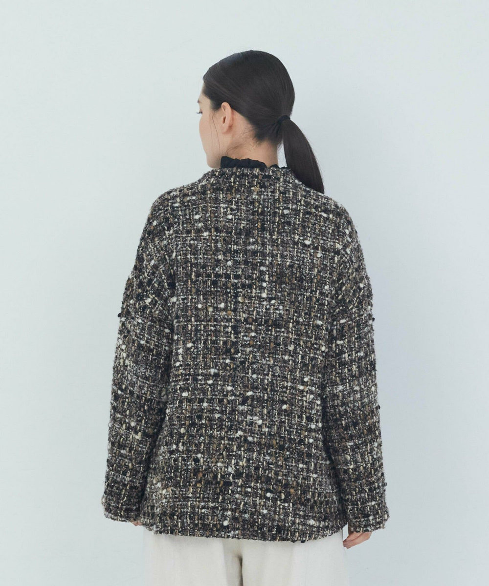 ADIEU TRISTESSE Vネックハーフコート グレー系その他