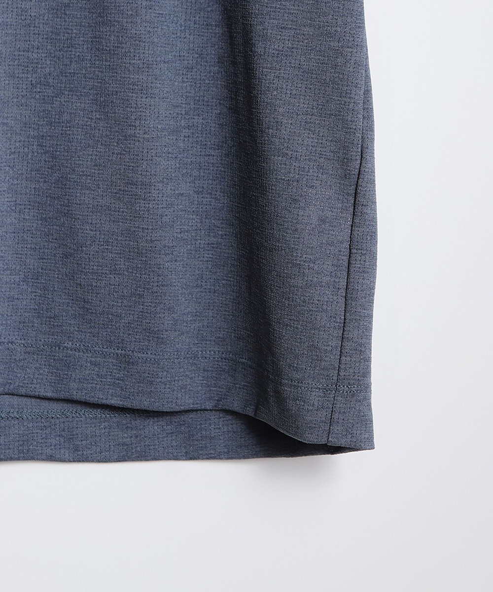 MEN'S BIGI 【WEB限定】ドットメッシュジャージTシャツ＜吸水速乾/通気性＞ ブルー