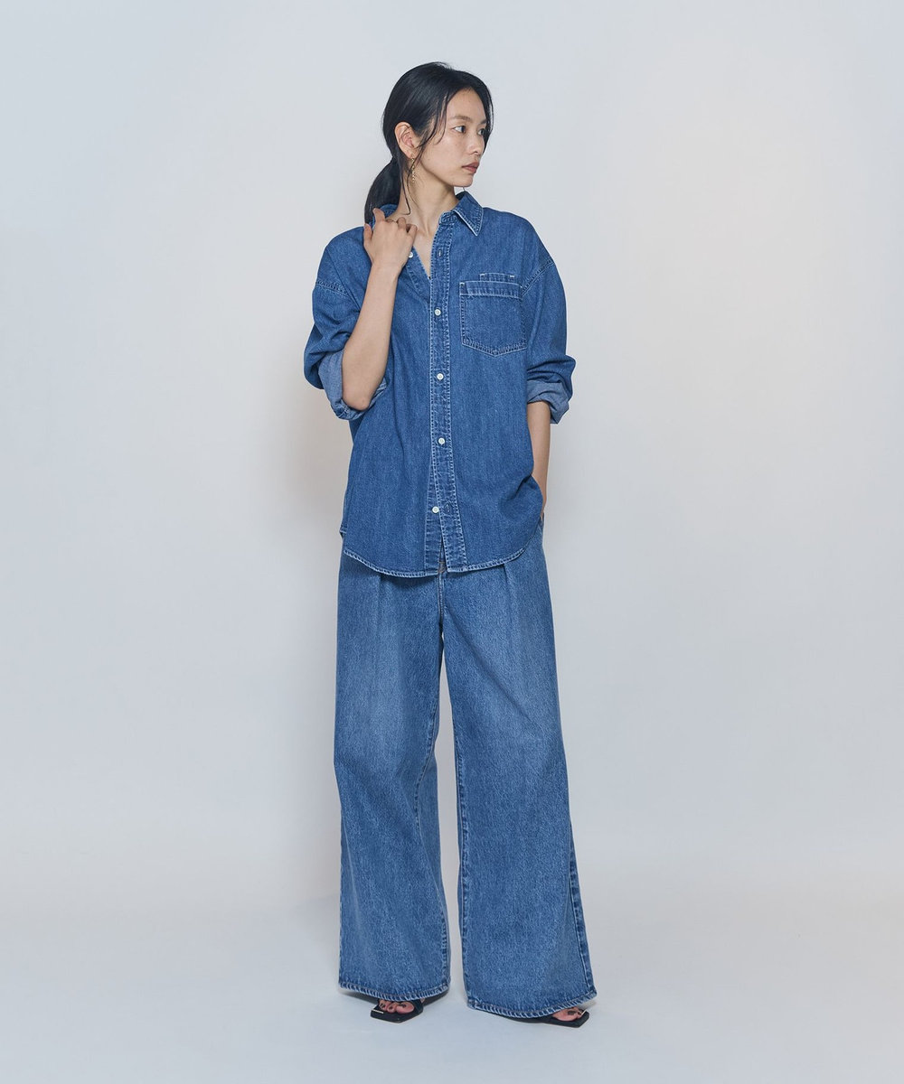 1er Arrondissement ＜NEEDBY heritage×1er Arrondissement＞【別注】デニムパンツ"Charlotte" インディゴブルー