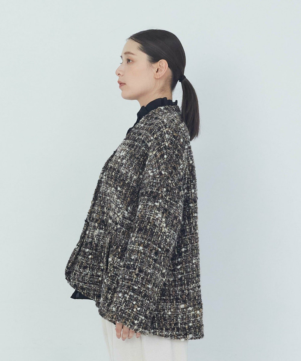ADIEU TRISTESSE Vネックハーフコート グレー系その他
