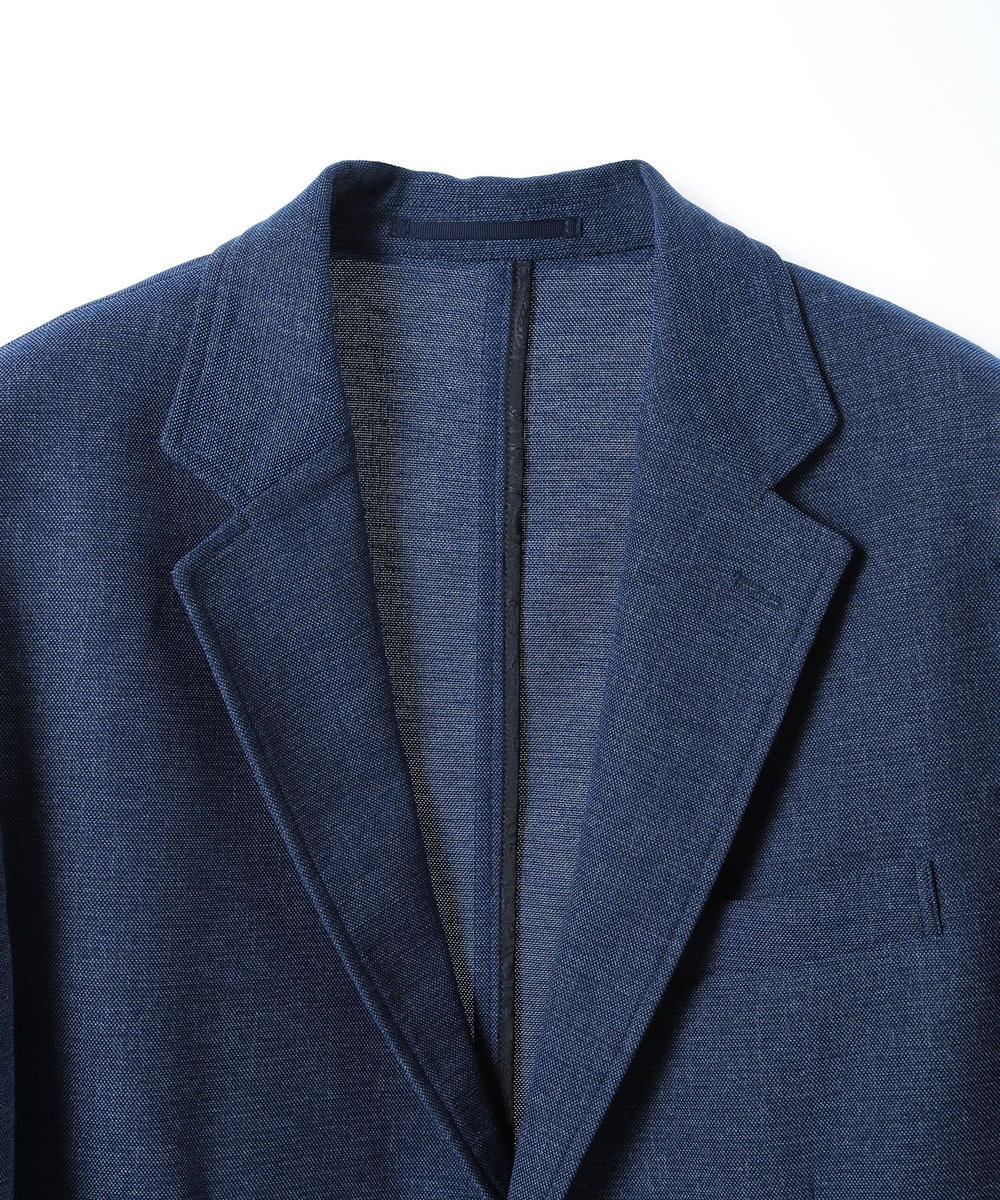 MEN'S BIGI 【ACTIVE TAILOR/アクティブテイラー】カラミメッシュストレッチジャケット ブルー