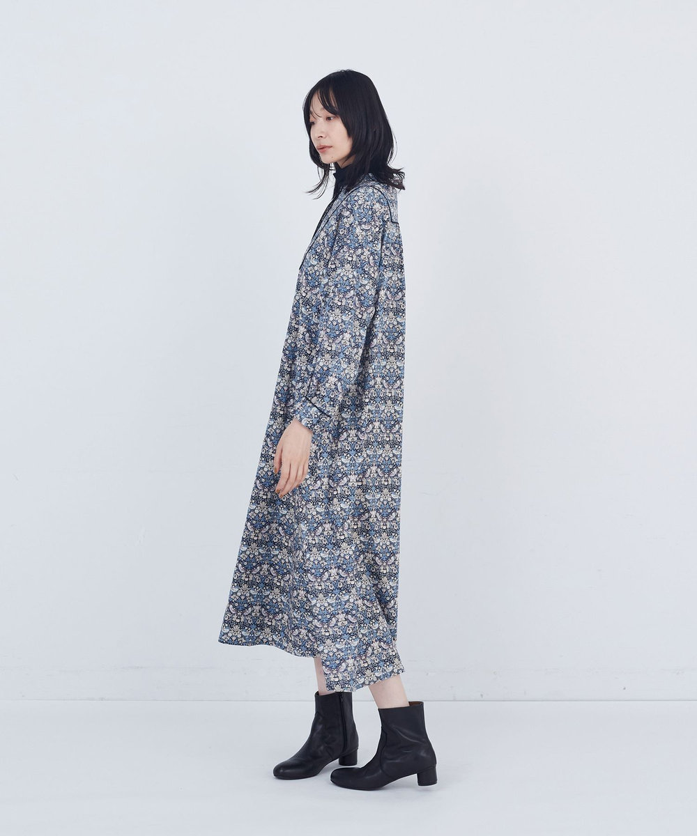 ADIEU TRISTESSE リバティプリントワンピース グレー系その他